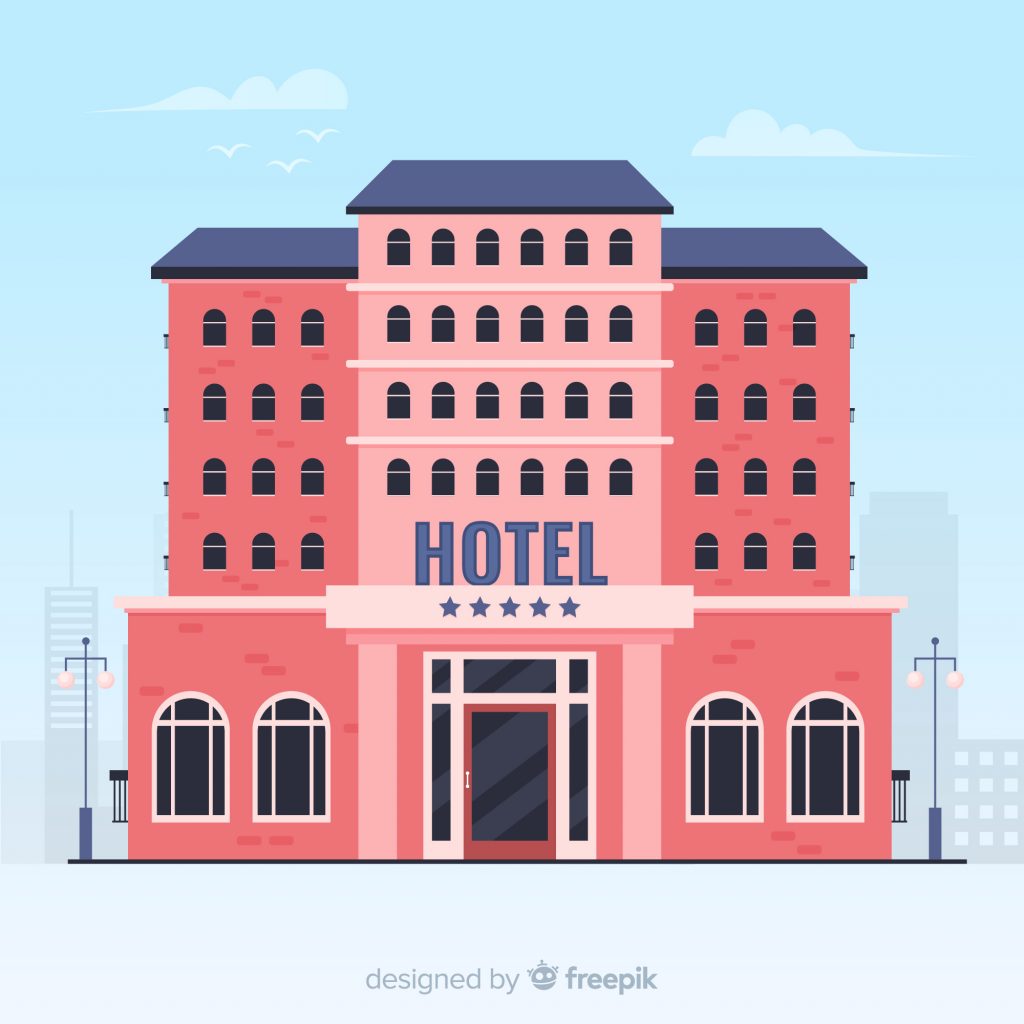 How Do Online Hotel Reservation Systems Work Red Hotel Building by Freepik