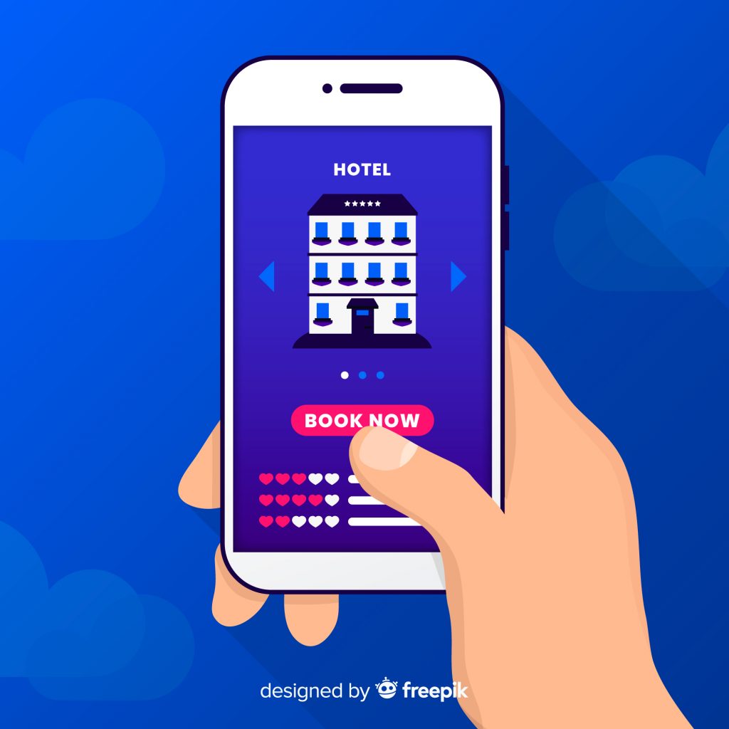 Why You Need a Booking System Person Using a Smartphone to Book a Hotel Room