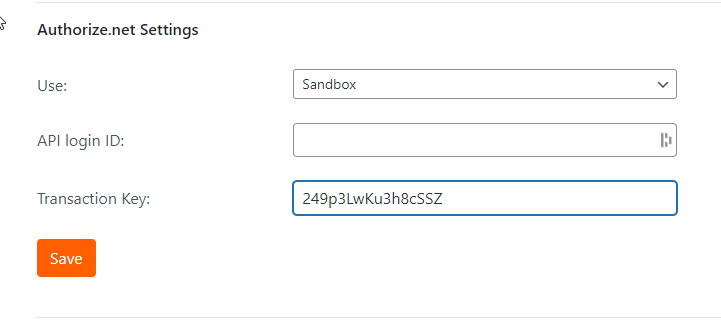 Copy and paste the transaction key  to set up your Authorize.net Online Payment Gateway
