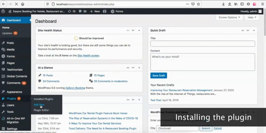 Setting Up eaSYNC Booking 1 to Avoid Double-Booking