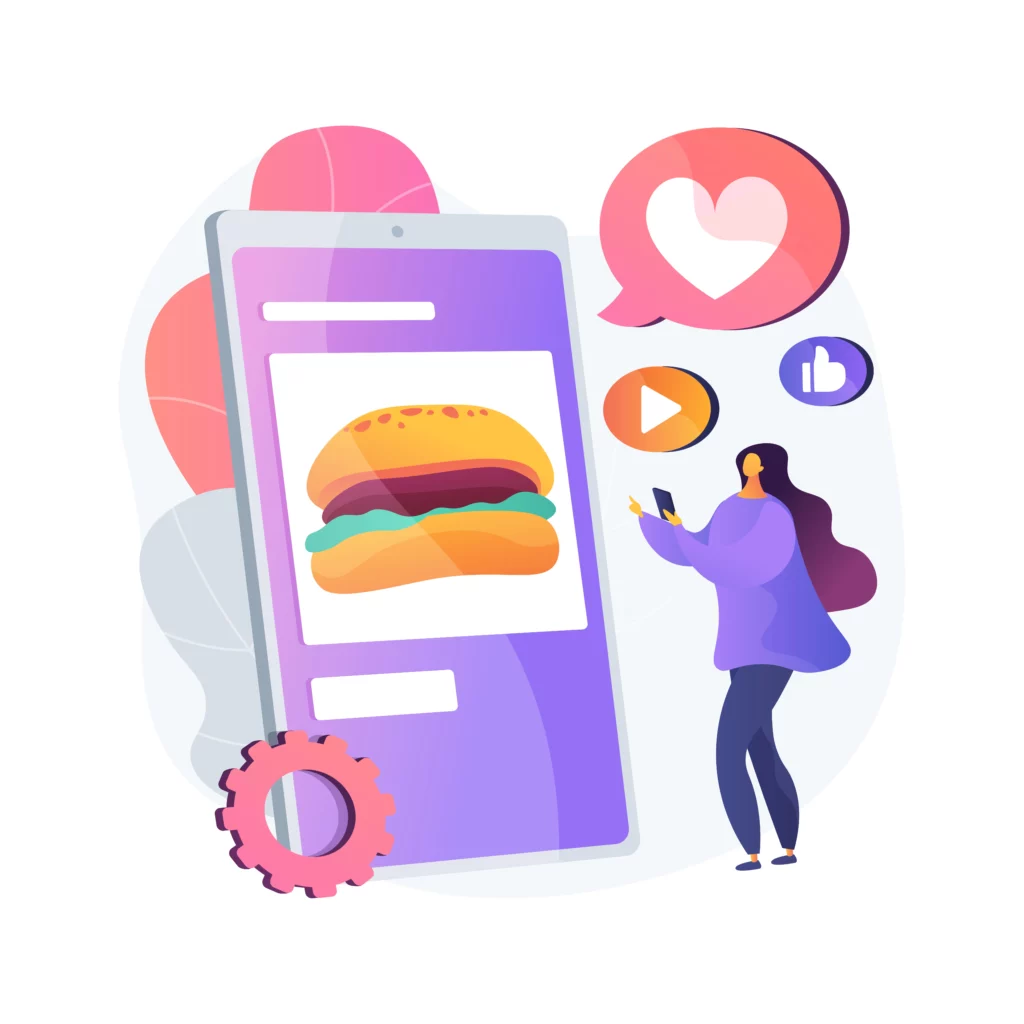 Optimize WordPress Restaurant Pages to Get Your Brand Across Woman Ordering Burger Online